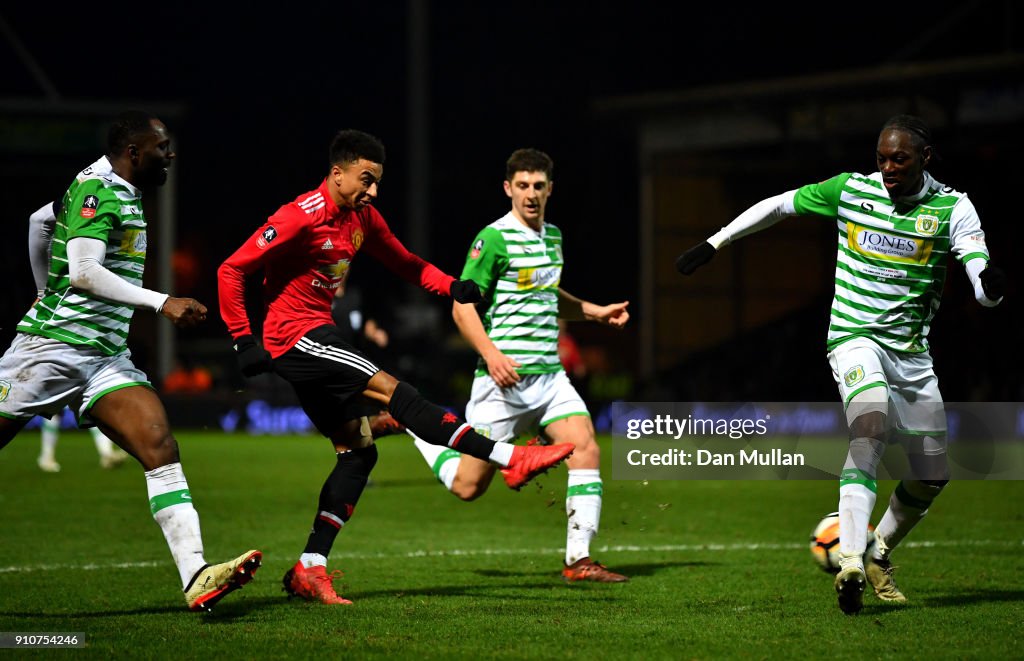 Yeovil Town v Manchester United - The Emirates FA Cup Fourth Round