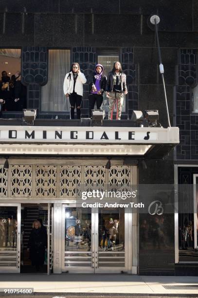 Offset, Quavo and Takeoff attend the Migos collection launch at MUSIC IS UNIVERSAL, Bloomingdale's exclusive partnership with Universal Music Group &...