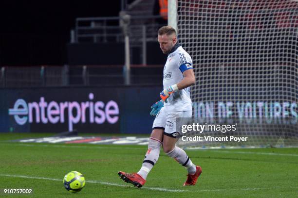 Baptiste REYNET of Dijon during the Ligue 1 match between Dijon FCO and Rennes at Stade Gaston Gerard on January 26, 2018 in Dijon, .