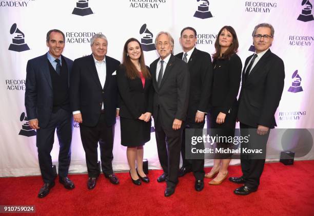 Republic Records Monty Lipman, Presidents Merit Award Winner Allen Grubman, ELI WC Student Winner Rebecca Pollack, President and CEO, Recording...