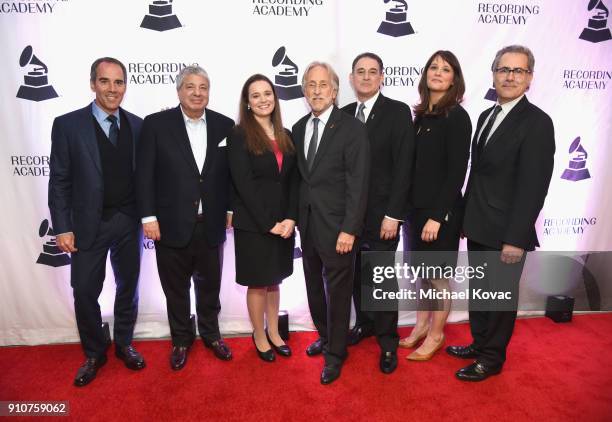 Republic Records Monty Lipman, Presidents Merit Award Winner Allen Grubman, ELI WC Student Winner Rebecca Pollack, President and CEO, Recording...