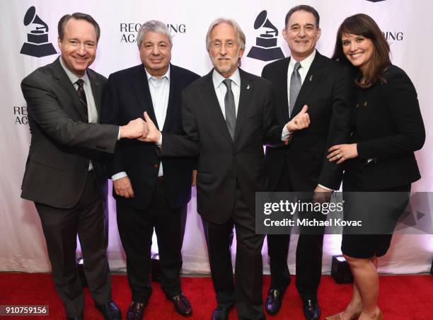 Darrell Friedman, Presidents Merit Award Winner Allen Grubman, President and CEO, Recording Academy, Board Chair, GRAMMY Museum® Neil Portnow, 2018...