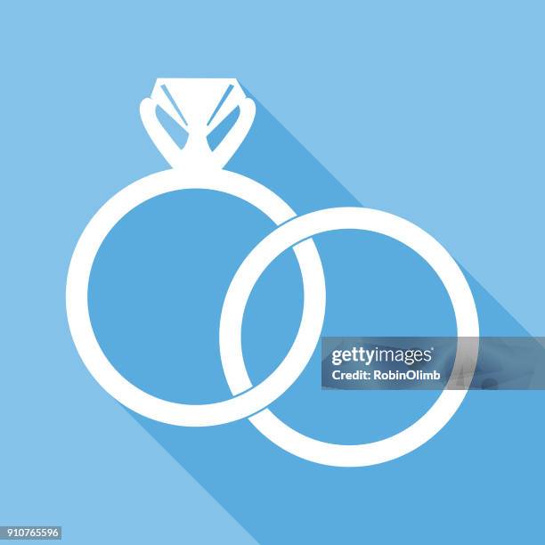 interlocking wedding rings icon - oath stock illustrations