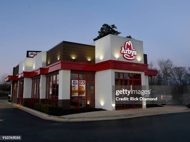 General view of Arby's Restaurant on January 25, 2018 in Dawsonville, Georgia.