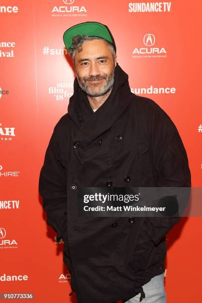 Taika Waititi attends the Sundance Film Festival Power of Story Panel Indies Go Hollywood at Egyptian Theatre on January 26, 2018 in Park City, Utah.