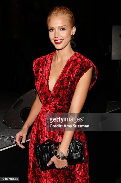 Actress Jessica Alba attends the 4th Important Dinner for Women hosted by HM Queen Rania Al Abdullah, Wendi Murdoch and Indra Nooyi at Cipriani 42nd...
