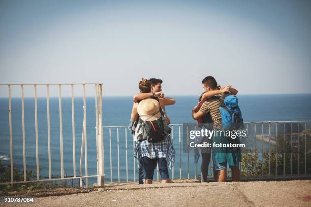 couples travel together - ulcinj stock pictures, royalty-free photos & images