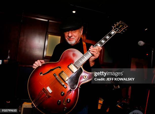 Dennis Coffey plays at Northern Lights Lounge on January 9, 2018 in Detroit, Michigan. Five years after Detroit declared itself bankrupt, nightlife...