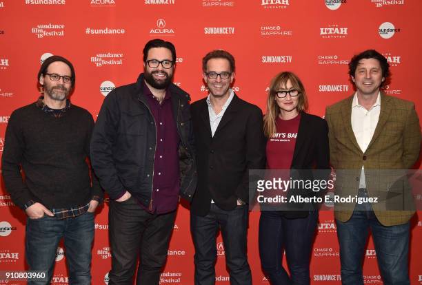 Writer Marc Basch, director Brett Haley, producer Sam Bisbee, executive producer Theodora Dunlap and producer Houston King attend the premiere of...