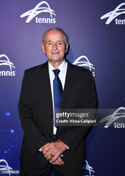 Mal Anderson poses at the annual Legends Lunch on day 13 of the 2018 Australian Open at Melbourne Park on January 27, 2018 in Melbourne, Australia....