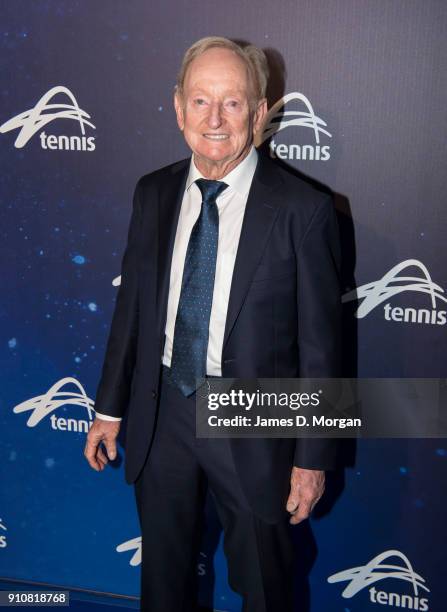 Rod Laver attends the Annual Legends lunch at the Grand Hyatt hotel on day 13 of the 2018 Australian Open on January 27, 2018 in Melbourne,...