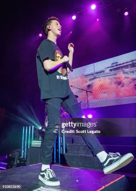 Jacob Sartorius performs in support of his The Left Me Hanging Tour at The Fillmore on January 26, 2018 in Detroit, Michigan.