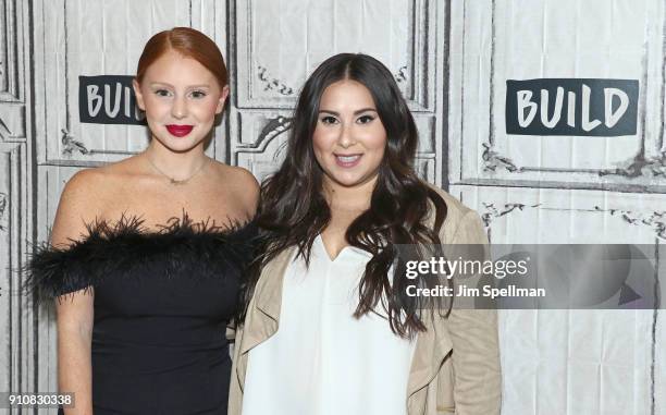 Hosts Jackie Oshry and Claudia Oshry attend "The Morning Breath" event at Build Studio on January 26, 2018 in New York City.