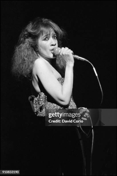 Ronnie Spector performing at The Venue, Victoria Street, London, UK 1980.