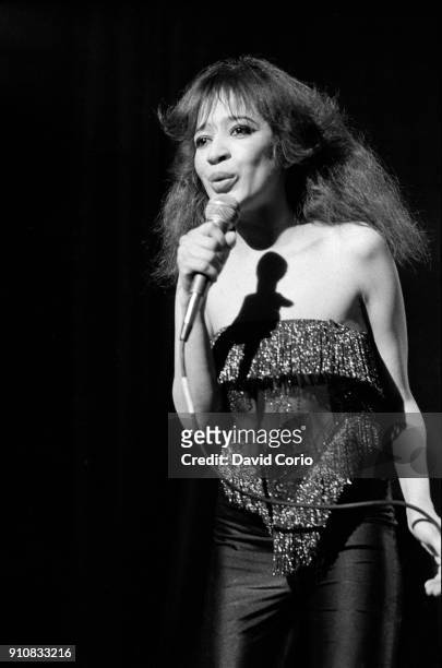 Ronnie Spector performing at The Venue, Victoria Street, London, UK 1980.