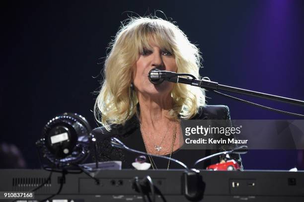 Honoree Christine McVie of Fleetwood Mac performs onstage during MusiCares Person of the Year honoring Fleetwood Mac at Radio City Music Hall on...