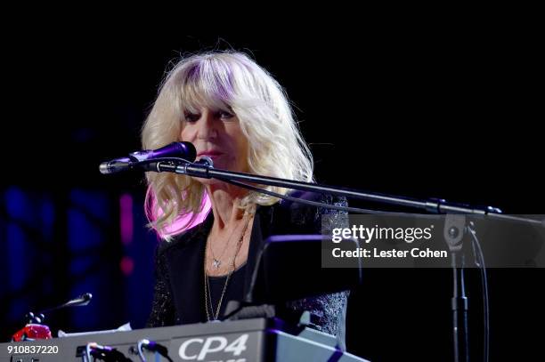 Honoree Christine McVie of Fleetwood Mac performs onstage during MusiCares Person of the Year honoring Fleetwood Mac at Radio City Music Hall on...