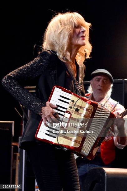 Honoree Christine McVie of Fleetwood Mac performs onstage during MusiCares Person of the Year honoring Fleetwood Mac at Radio City Music Hall on...