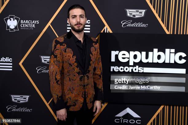 Alesso attends Republic Records Celebrates the GRAMMY Awards in Partnership with Cadillac, Ciroc and Barclays Center at Cadillac House on January 26,...