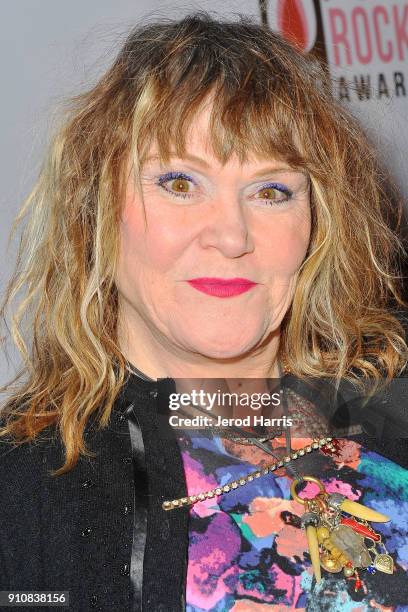 Singer/songwriter Exene Cervenka arrives at 6th Annual She Rocks Awards at House Of Blues on January 26, 2018 in Anaheim, California.