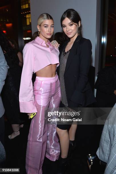 Hailey Baldwin and Hailee Steinfeld attend Republic Records Celebrates the GRAMMY Awards in Partnership with Cadillac, Ciroc and Barclays Center at...