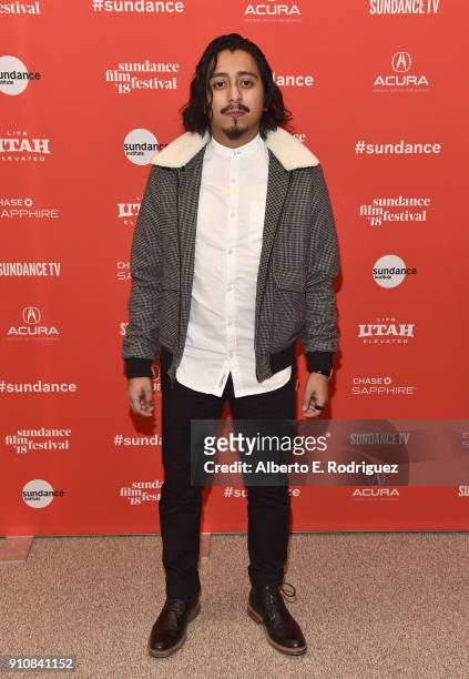 Actor Tony Revolori attends the premiere of "The Long Dumb Road" during the Sundance Film Festival at The Eccles Center Theatre on January 26, 2018...