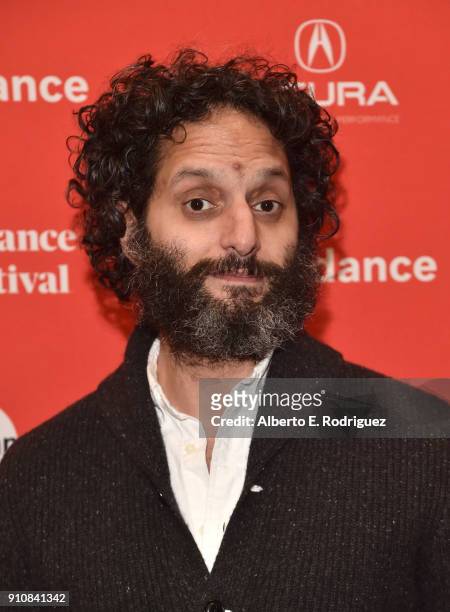 Actor Jason Mantzoukas attends the premiere of "The Long Dumb Road" during the Sundance Film Festival at The Eccles Center Theatre on January 26,...