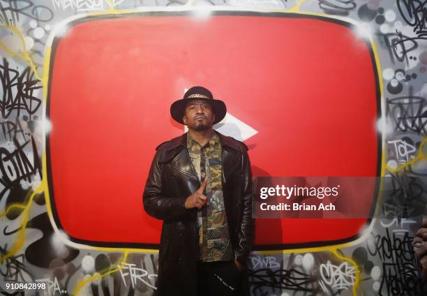 Tip attends YouTube brings the BOOM BAP BACK to New York City With Lyor Cohen, Nas, Grandmaster Flash, Q-Tip, Chuck D and Fab 5 Freddy on January 26,...