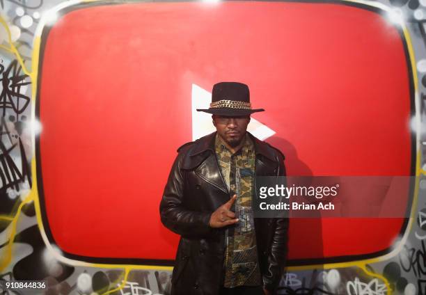 Tip attends YouTube brings the BOOM BAP BACK to New York City With Lyor Cohen, Nas, Grandmaster Flash, Q-Tip, Chuck D and Fab 5 Freddy on January 26,...