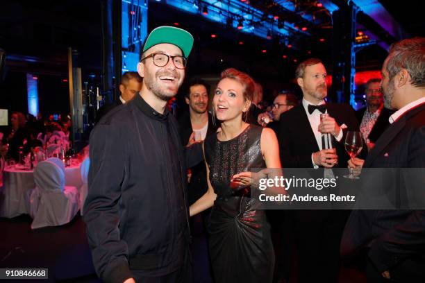 Mark Forster and Ella Endlich attend the German Television Award at Palladium on January 26, 2018 in Cologne, Germany.