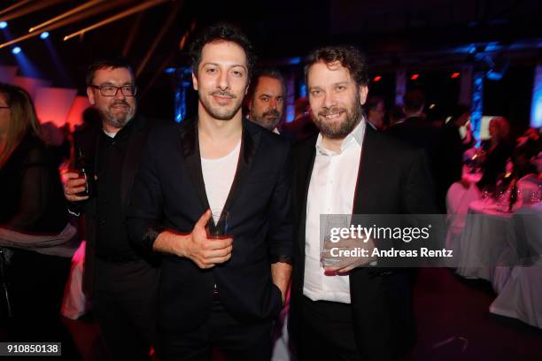 Fahri Yardim and Christian Ulmen attend the German Television Award at Palladium on January 26, 2018 in Cologne, Germany.