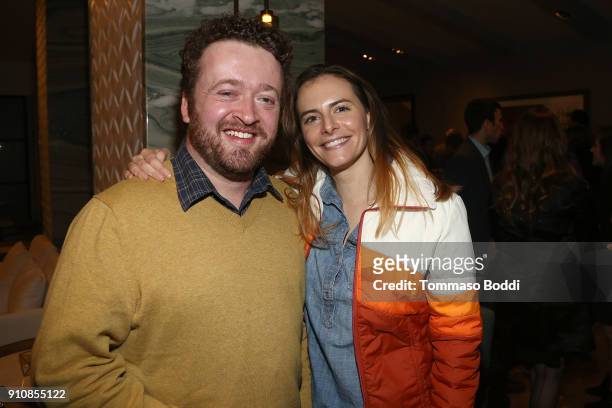 Actor Neil Casey and guest attend the cast and crew screening of "A Futile And Stupid Gesture" hosted by EW and Netflix at The London West Hollywood...
