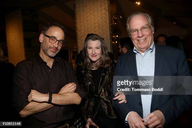 Director David Wain, actors Annette O'Toole and Michael McKean attend the cast and crew screening of "A Futile And Stupid Gesture" hosted by EW and...