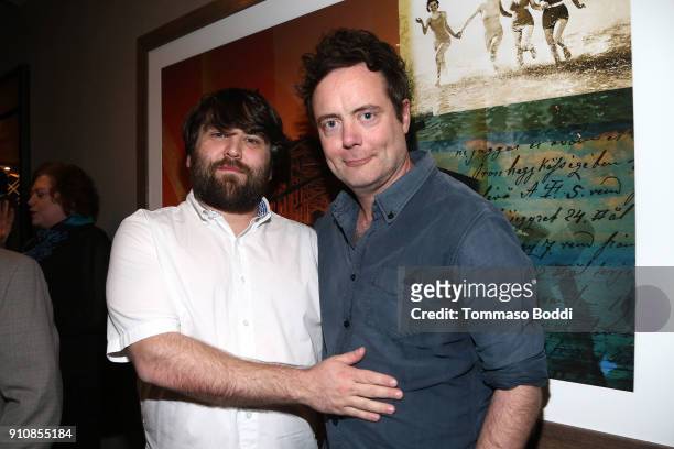Actors John Gemberling and Jon Daly attend the cast and crew screening of "A Futile And Stupid Gesture" hosted by EW and Netflix at The London West...