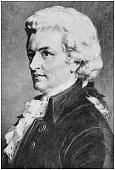 Antique photograph of people from the World: Mozart