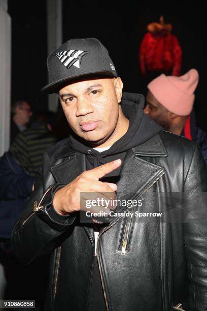 Lenny Santiago attends the Def Jam's Pre-GRAMMY Celebration Presented by Patron Tequila with Parajumpers, Puma, Saucey and Heineken at the Garage on...