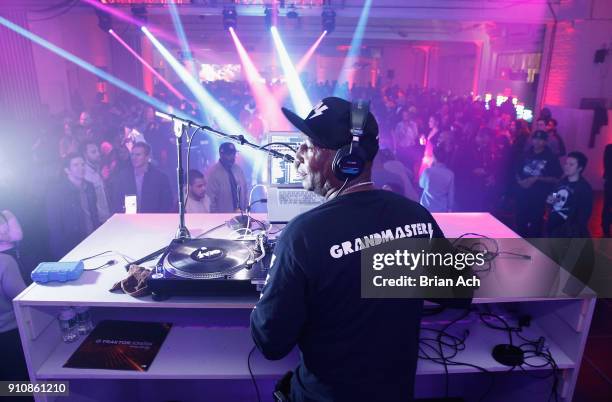 Grandmaster Flash performs as YouTube brings the BOOM BAP BACK to New York City with Lyor Cohen, Nas, Grandmaster Flash, Q-Tip, Chuck D and Fab 5...