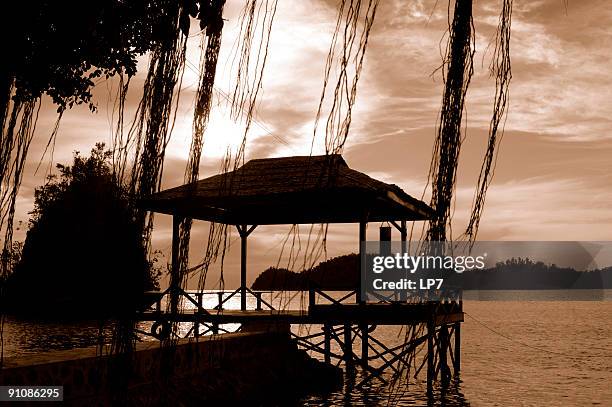 togeans sunrise indonesia sulavesi - sulawesi stock pictures, royalty-free photos & images