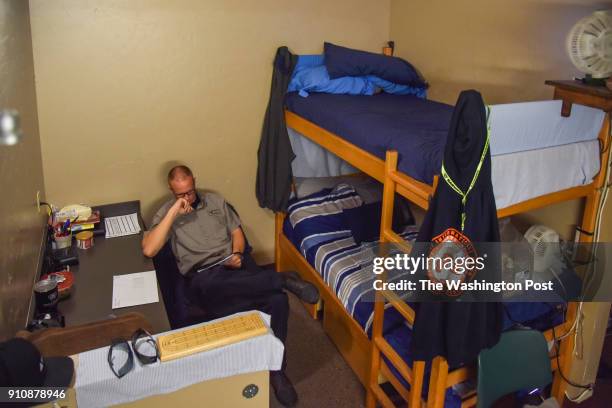 Ian Black, who is currently an inmate at Casa Grande Transitional Housing, reads lessons from a meditation course he has been taking for the past 2.5...