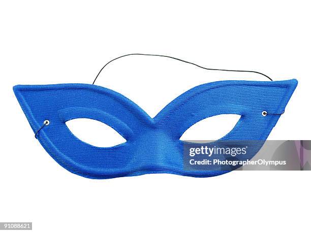 blue carnival mask - mardi gras party 個照片及圖片檔