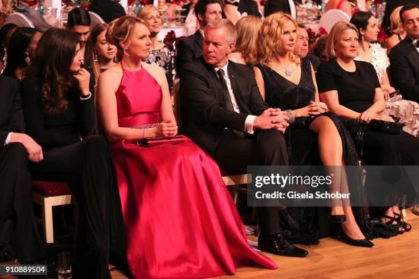 Johannes B. Kerner girlfriend Laura Schilling, Anke Stadler, wife of Sigmar Gabriel and Johannes B. Kerner, Veronica Ferres during the Semper Opera...