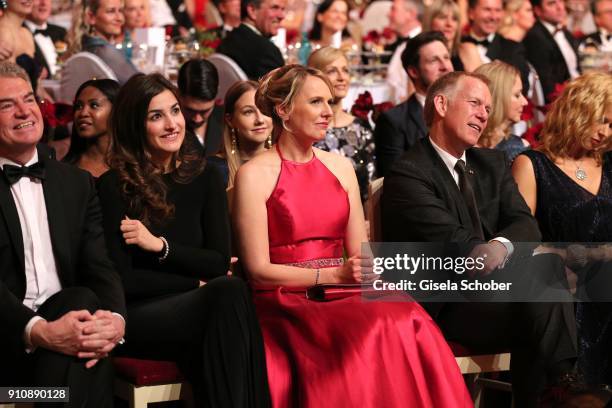 Johannes B. Kerner girlfriend Laura Schilling, Anke Stadler, wife of Sigmar Gabriel and Johannes B. Kerner, Veronica Ferres during the Semper Opera...