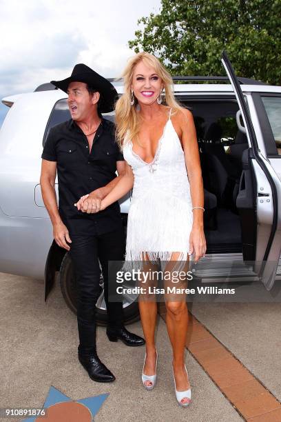 Lee Kernaghan and Robbie Kernaghan arrive at the 2018 Toyota Golden Guitar Awards on January 27, 2018 in Tamworth, Australia.