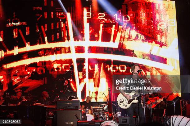 Musician Butch Walker performs on stage at the Yamaha All-Star Concert on the Grand at The 2018 NAMM Show at Anaheim Convention Center on January 26,...