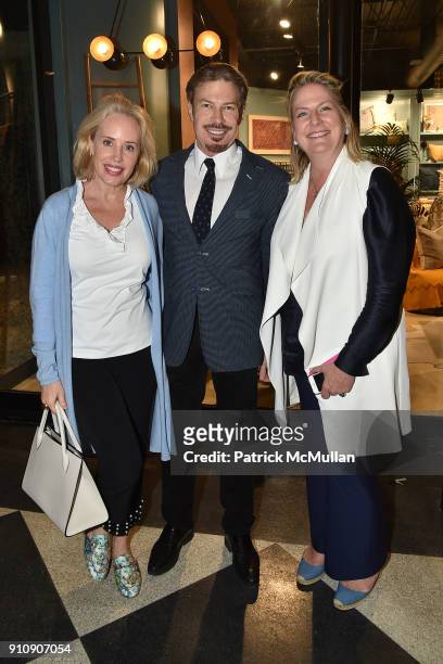 Amy Hoadley, Michel Witmer and Felicia Taylor attend QUEST Magazine celebrates the Palm Beach issue with a Taste of The Royal at the The Royal...