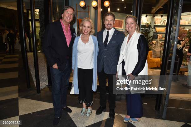 Tom Shaffer, Amy Hoadley, Michel Witmer and Felicia Taylor attend QUEST Magazine celebrates the Palm Beach issue with a Taste of The Royal at the The...