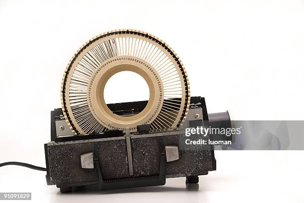 slide projector - master of early colour photography stock pictures, royalty-free photos & images