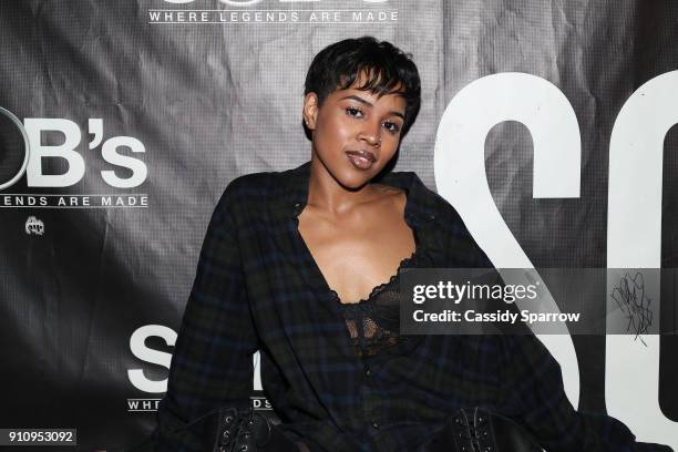 Alex Vaughn attends Eric Bellinger In Concert at S.O.B.'s on January 26, 2018 in New York City.