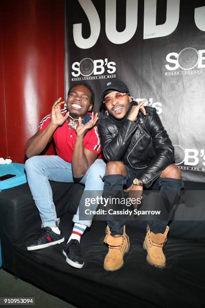 Jaquae and Eric Bellinger attend Eric Bellinger In Concert at S.O.B.'s on January 26, 2018 in New York City.