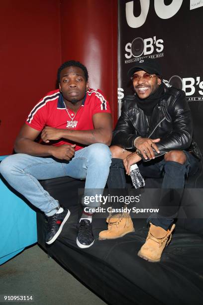 Jaquae and Eric Bellinger attend Eric Bellinger In Concert at S.O.B.'s on January 26, 2018 in New York City.